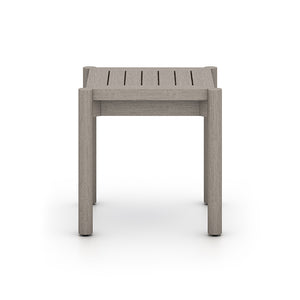 Nelson Solano Outdoor End Table in Weathered Grey FSC (19.75' x 19.75' x 20')