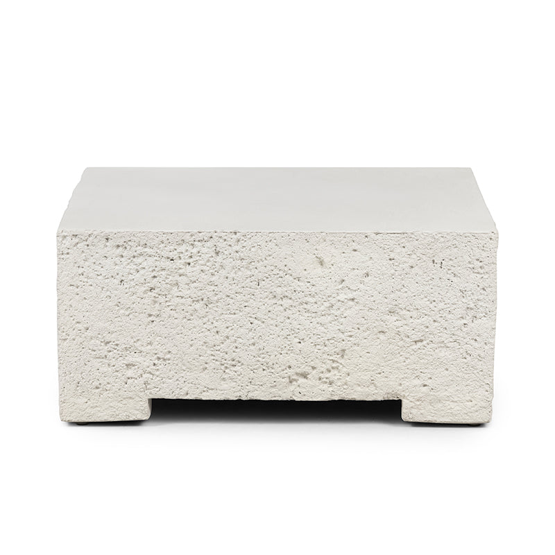 Otero Constantine Outdoor Coffee Table in Blanc White (30' x 30' x 13.75')