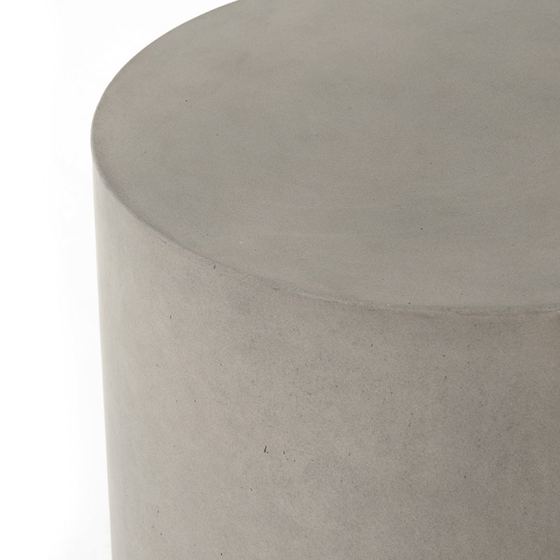 Ivan Thayer Outdoor End Table in Grey Concrete (15.75' x 15.75' x 17.75')