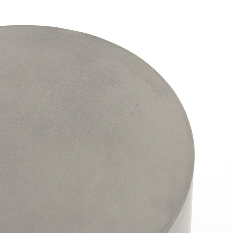 Ivan Thayer Outdoor End Table in Grey Concrete (15.75' x 15.75' x 17.75')