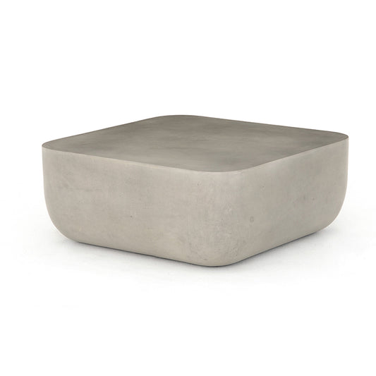 Ivan Thayer Outdoor Coffee Table in Grey Concrete (29.5" x 29.5" x 11.75")