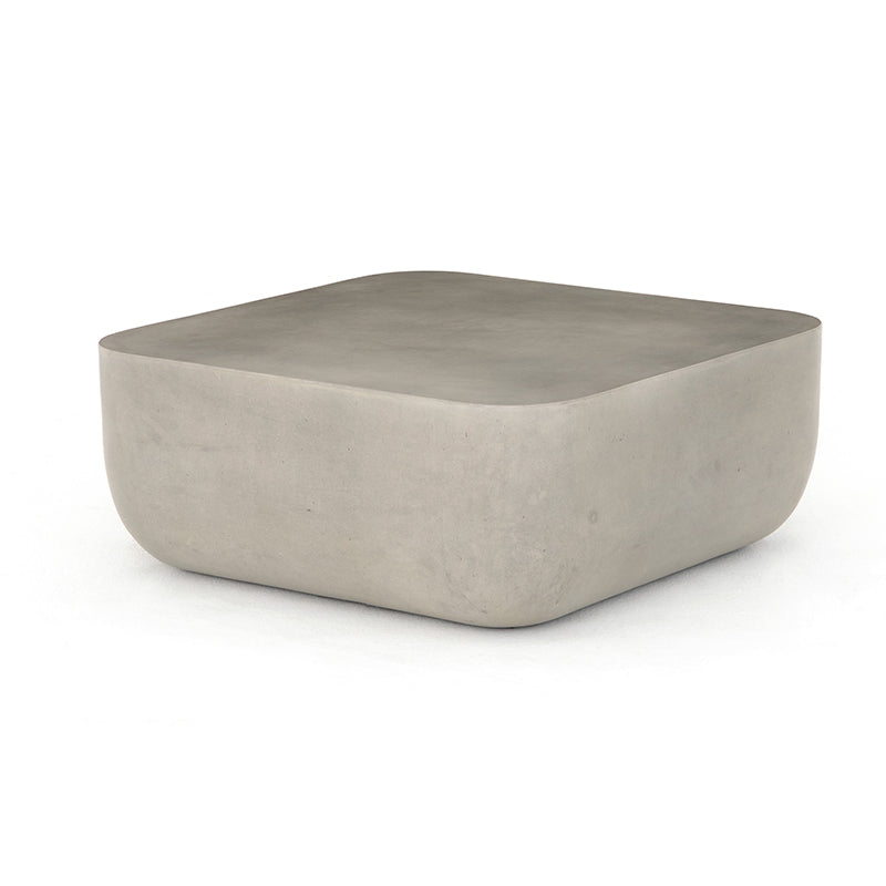 Ivan Thayer Outdoor Coffee Table in Grey Concrete (29.5' x 29.5' x 11.75')