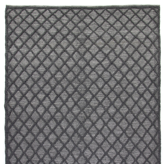 Galla Willow Outdoor Rug in Dark Grey (60" x 0.5" x 96")