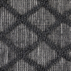 Galla Willow Outdoor Rug in Dark Grey (96' x 0.5' x 120')