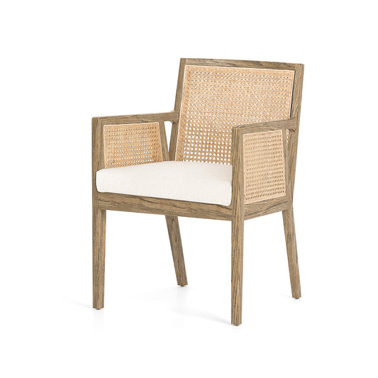Antonia Dining Chair in Light Natural Cane (22.75" x 23.5" x 33")