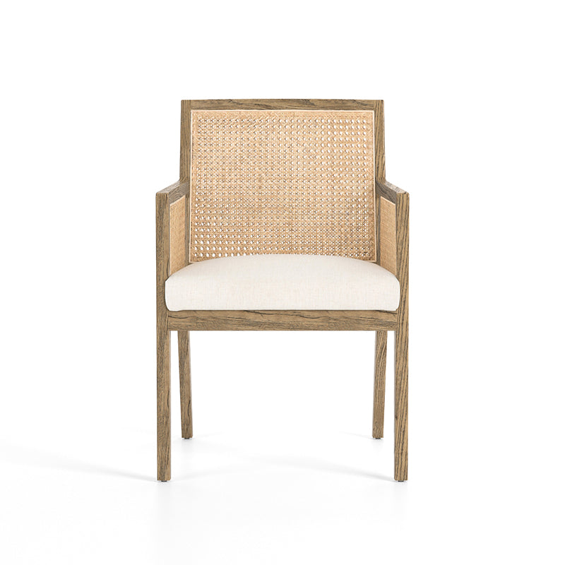 Antonia Dining Chair in Light Natural Cane (22.75' x 23.5' x 33')