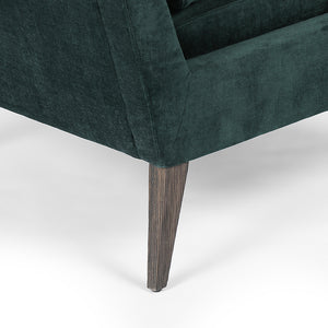 Olson Chair in Emerald Worn Velvet (30' x 36' x 34')