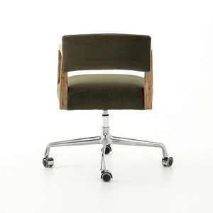 Tyler Desk Chair in Modern Vilvet Loden (21.75' x 23.5' x 30.75')