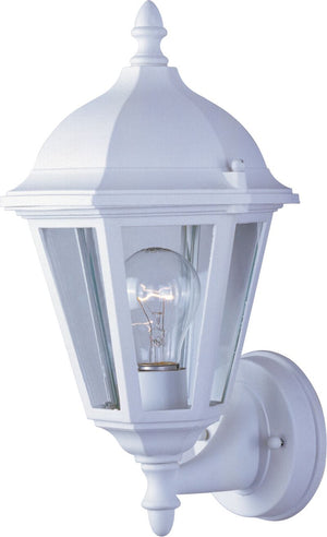 Westlake 8' Single Light Upright Outdoor Wall Mount in White