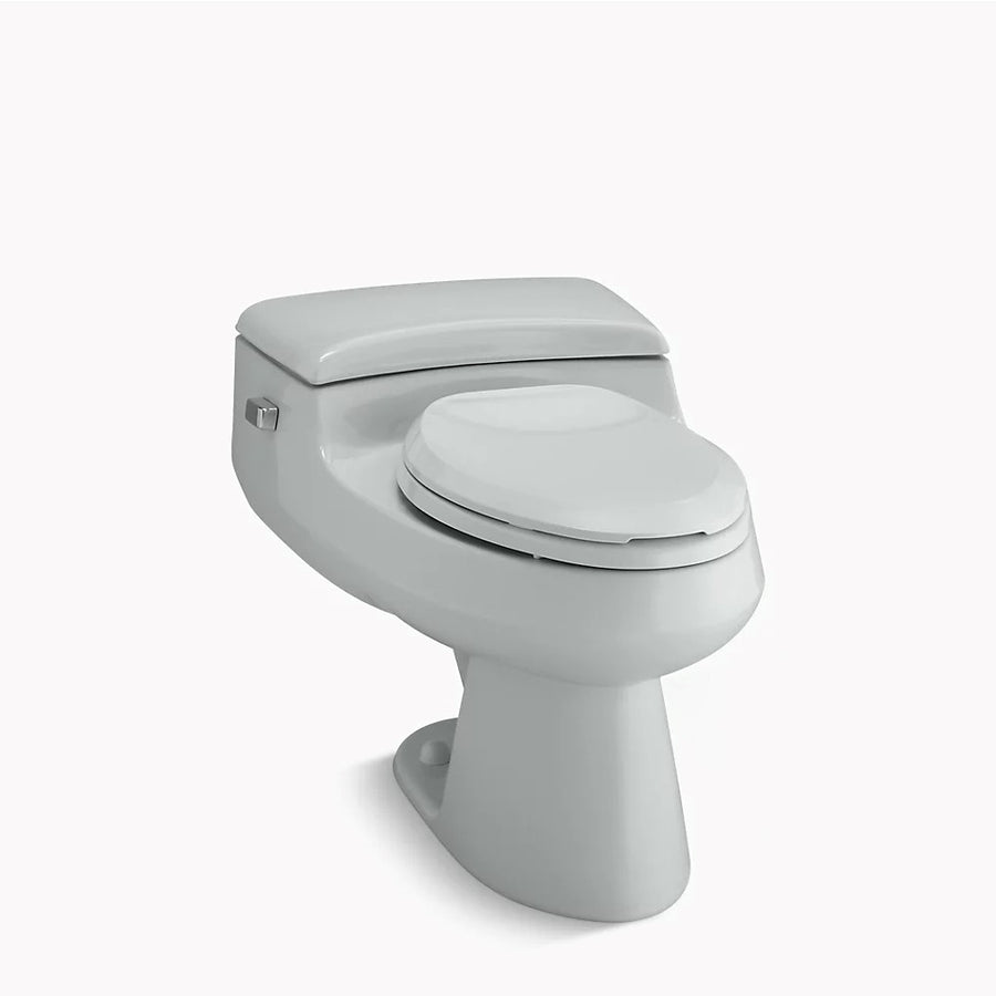 San Raphael Comfort Height Elongated 1.0 gpf One-Piece Toilet in Ice Grey