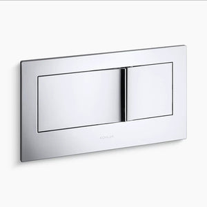 Veil Rectangle Flush Actuator Plate in Polished Chrome