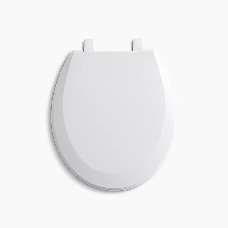 Lustra Quick-Release Round Toilet Seat in Almond