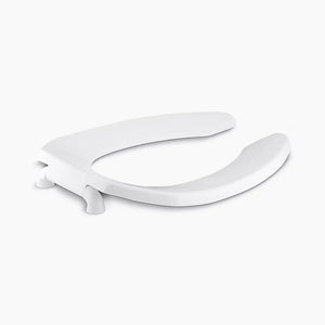 Lustra Elongated 1.13' Toilet Seat in White with Antimicrobial Agent