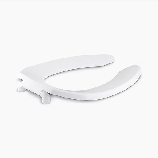 Lustra Elongated 1.13" Toilet Seat in White with Antimicrobial Agent