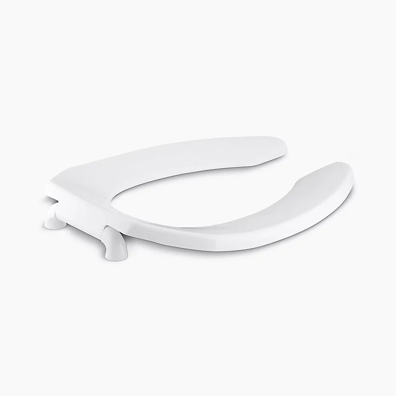 Lustra Elongated 1.13' Toilet Seat in White with Antimicrobial Agent