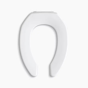 Lustra Elongated 1.13' Toilet Seat in White with Antimicrobial Agent