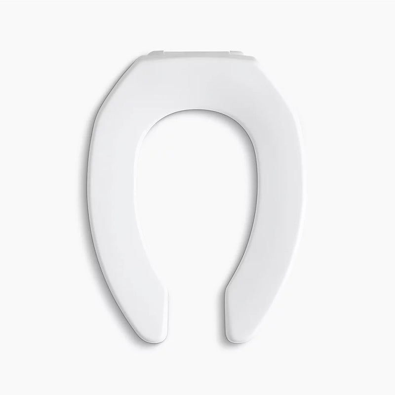 Lustra Elongated 1.13' Toilet Seat in White with Antimicrobial Agent