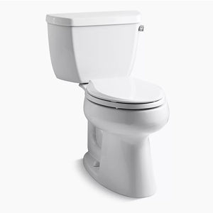 Highline Classic Comfort Height Elongated 1.28 gpf Two-Piece Toilet in White