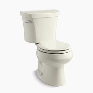 Wellworth Round 1.28 gpf Two-Piece Toilet in Biscuit