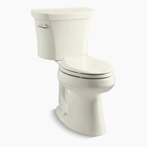 Highline Comfort Height Elongated 1.28 gpf Two-Piece Toilet in Biscuit