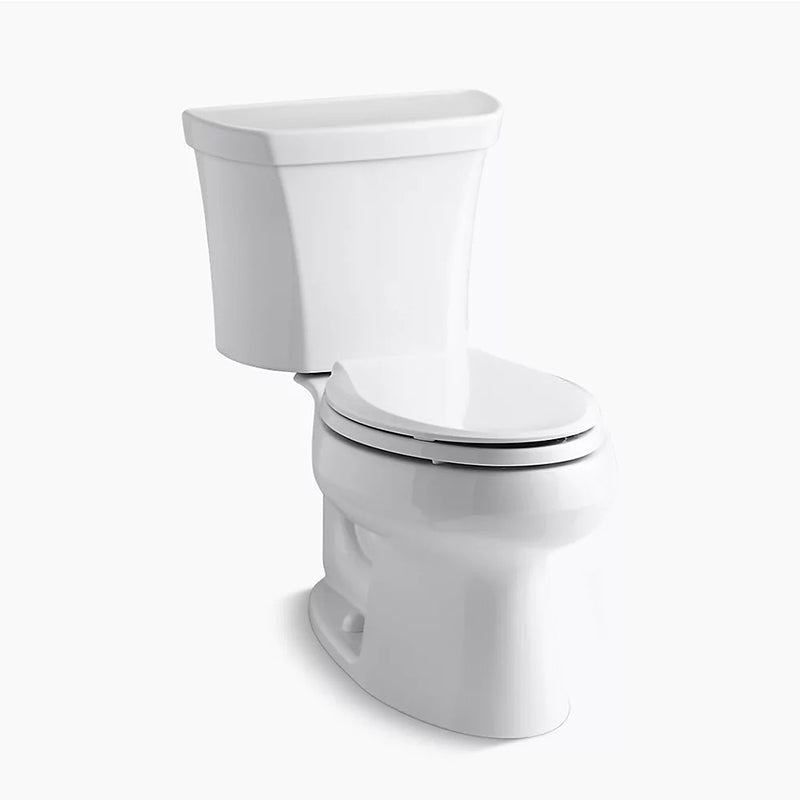 Wellworth Elongated 1.1 gpf & 1.6 gpf Dual-Flush Toilet Tank Toilet in White