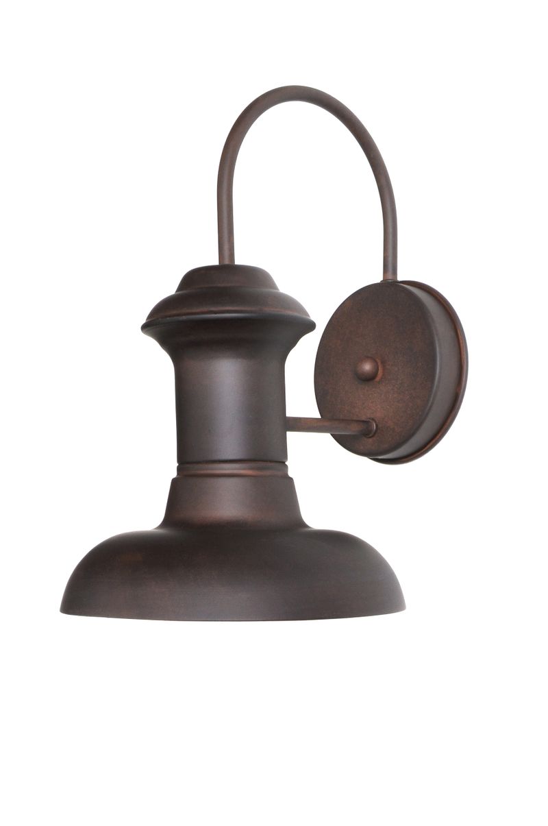 Wharf 8' Single Light Outdoor Wall Mount in Empire Bronze