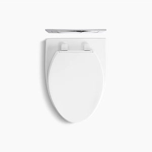 Veil Elongated 0.8 gpf & 1.6 gpf Dual-Flush Wall-Hung Toilet in Black Black