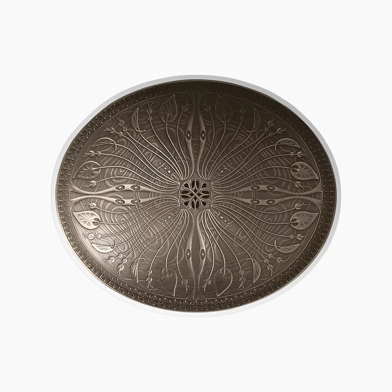 Lilies Lore 14.44' x 17.5' x 5.13' Cast Bronze Undermount Bathroom Sink in Medium Patina