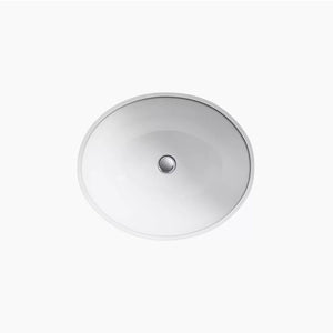 Caxton Oval 16.13' x 19.25' x 8.25' Vitreous China Undermount Bathroom Sink in White