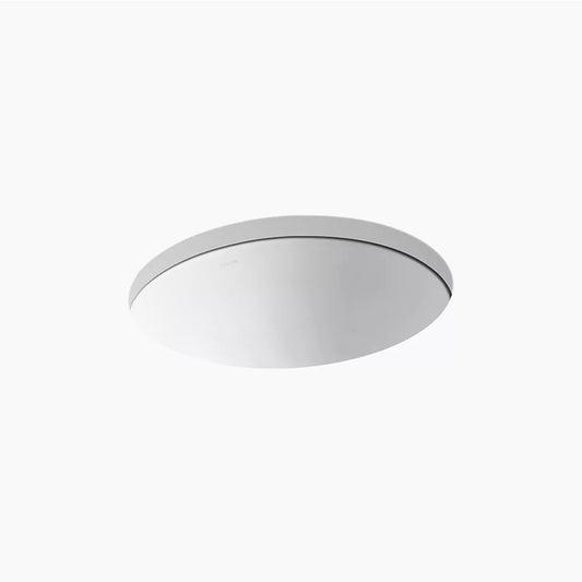 Caxton Oval 16.13" x 19.25" x 8.25" Vitreous China Undermount Bathroom Sink in White with Glazed Underside