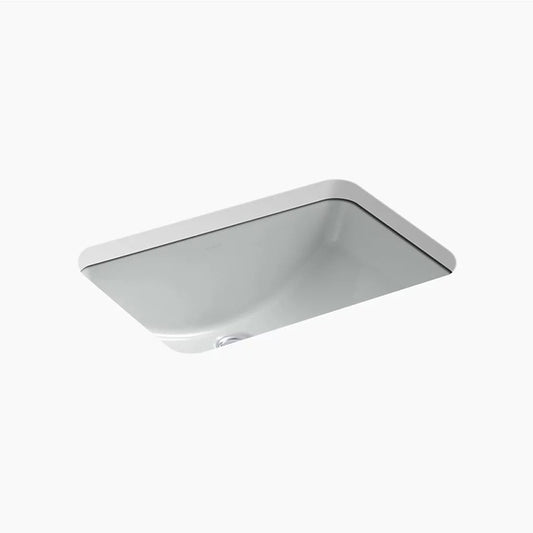 Ladena 14.38" x 20.88" x 8.13" Vitreous China Undermount Bathroom Sink in Ice Grey