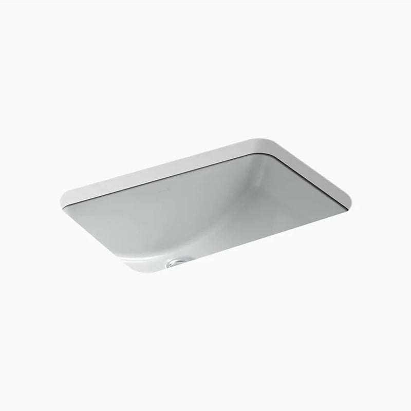 Ladena 14.38' x 20.88' x 8.13' Vitreous China Undermount Bathroom Sink in Ice Grey