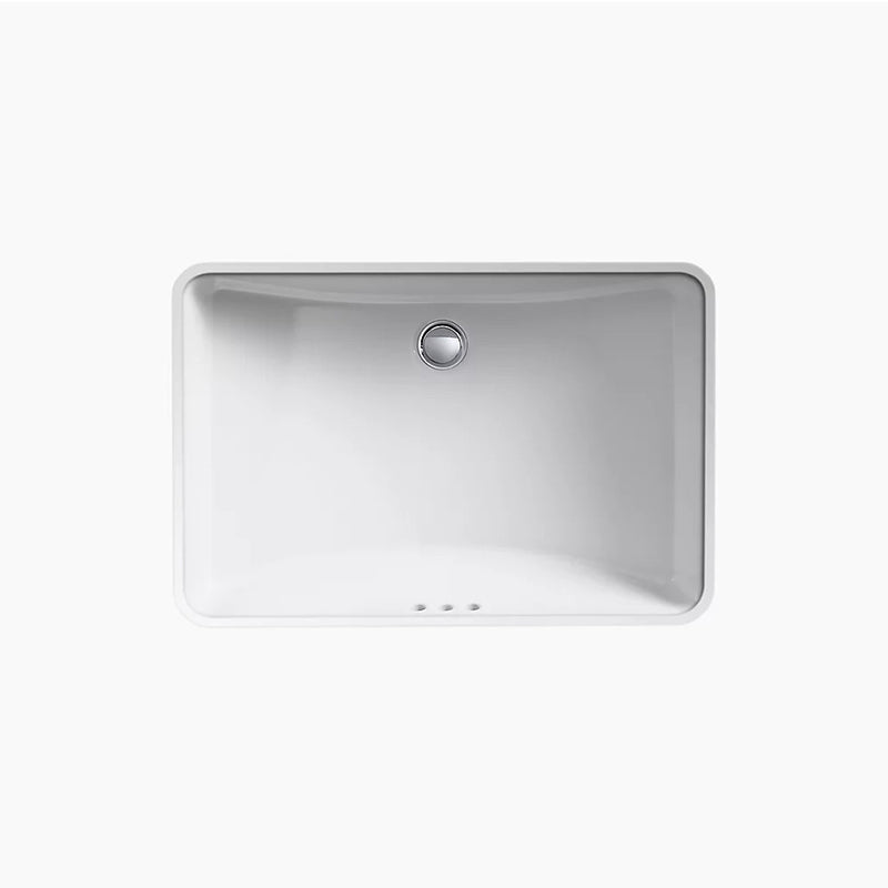 Ladena 16.25' x 23.25' x 8.13' Vitreous China Undermount Bathroom Sink in Biscuit