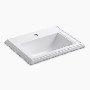 Memoirs Classic 18' x 22.75' x 8.75' Vitreous China Drop-In Bathroom Sink in White
