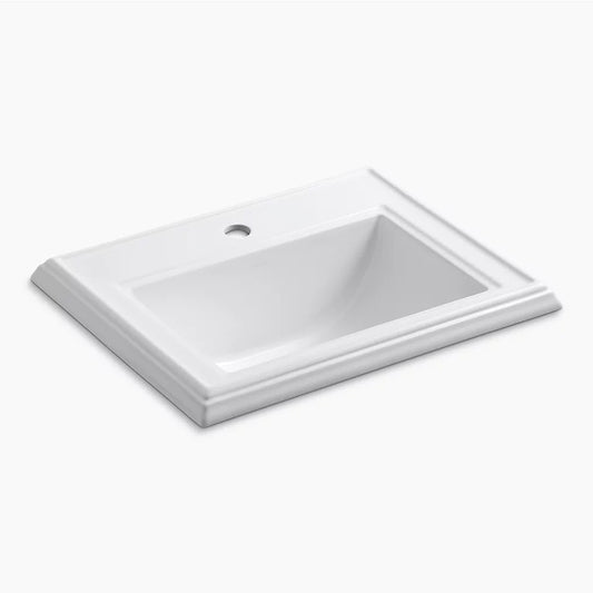 Memoirs Classic 18" x 22.75" x 8.75" Vitreous China Drop-In Bathroom Sink in White