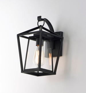 Artisan 7' Single Light Outdoor Wall Sconce in Black