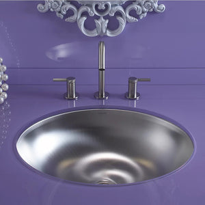 Bachata 16.69' x 19.88' x 5.75' Stainless Steel Dual-Mount Bathroom Sink in Stainless Steel