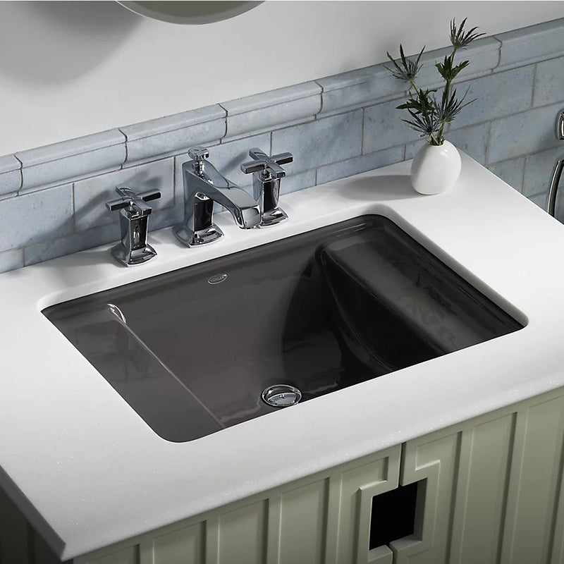 Ledges 16.13' x 22.5' x 6' Enameled Cast Iron Undermount Bathroom Sink in White
