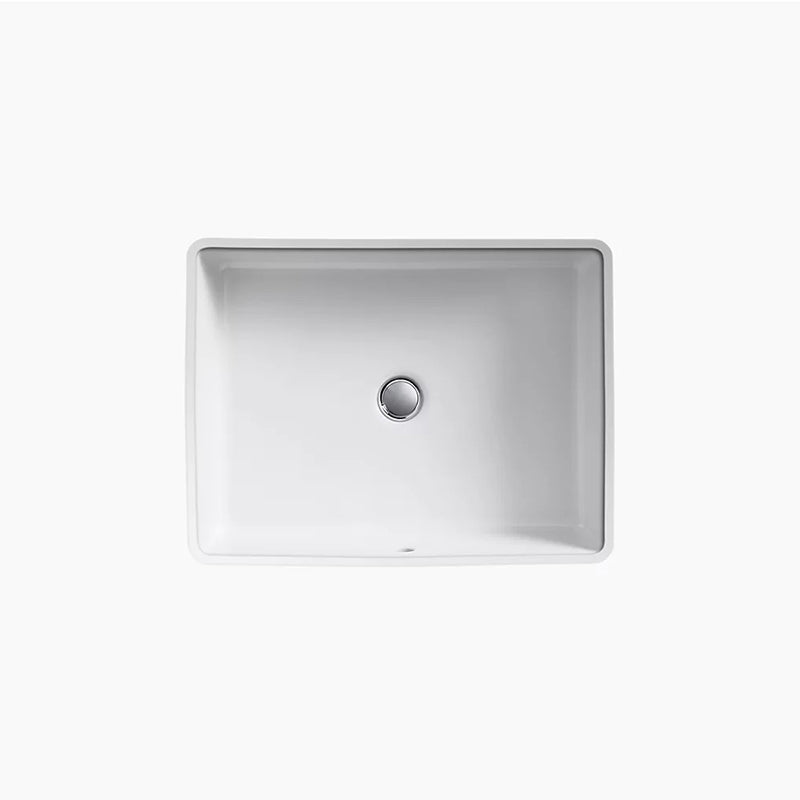 Verticyl Rectangle 15.63' x 19.81' x 6.75' Vitreous China Undermount Bathroom Sink in Ice Grey