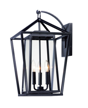 Artisan 12' 3 Light Outdoor Wall Sconce in Black