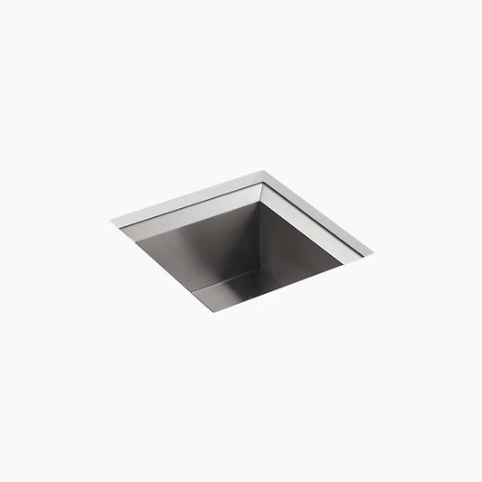 Poise 18" x 18" x 9.5" Single Basin Undermount Kitchen Sink in Stainless Steel