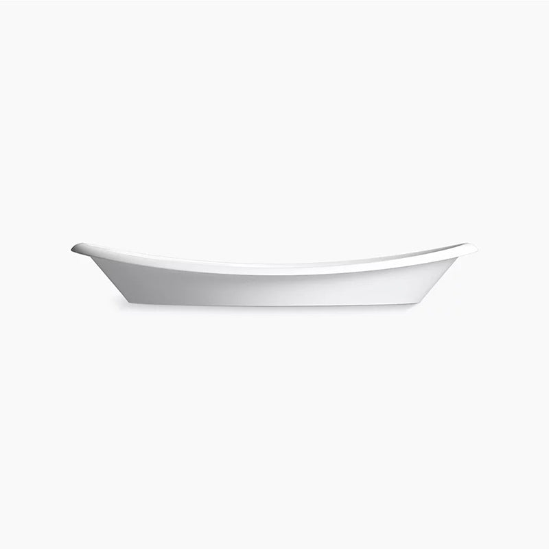 Iron Plains Oval Wading Pool 14.25' x 20.75' x 6.69' Enameled Cast Iron Vessel Bathroom Sink in White