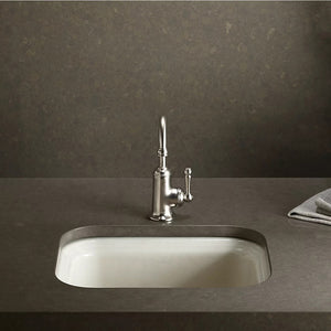 Northland 12.38' x 15' x 7.63' Enameled Cast Iron Single Basin Undermount Kitchen Sink in Black Black