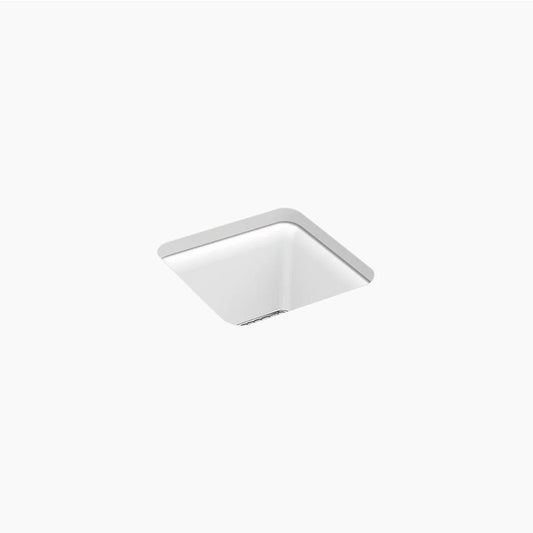 Cairn 15.5" x 15.5" x 10.13" Neoroc Single Basin Undermount Kitchen Sink in Matte White