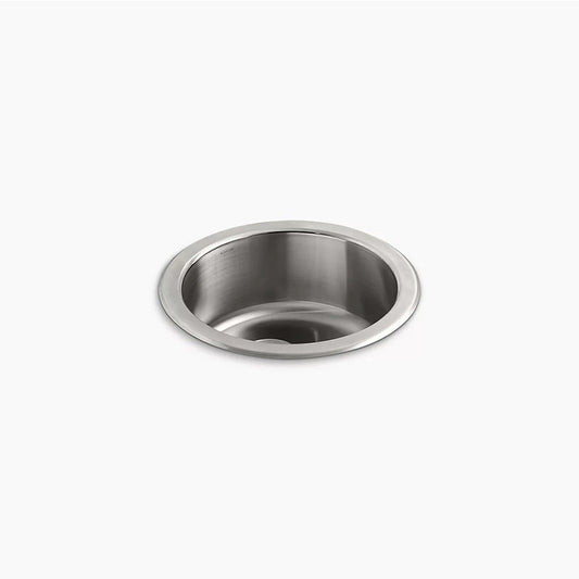 Undertone Lyric 18.38" x 18.38" x 7.63" Single Basin Dual-Mount Kitchen Sink in Stainless Steel