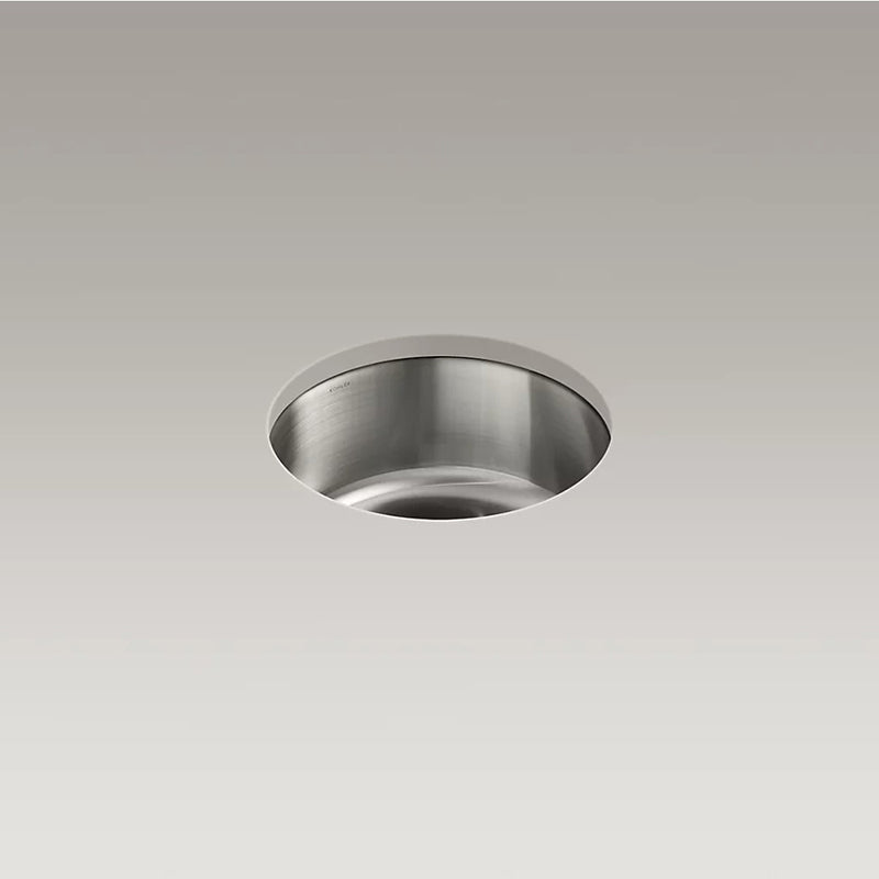 Undertone Lyric 18.38' x 18.38' x 7.63' Single Basin Dual-Mount Kitchen Sink in Stainless Steel