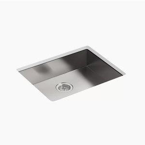 Vault 22' x 25' x 6.31' Single Basin Dual-Mount Kitchen Sink in Stainless Steel