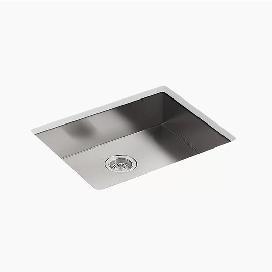 Vault 22" x 25" x 6.31" Single Basin Dual-Mount Kitchen Sink in Stainless Steel