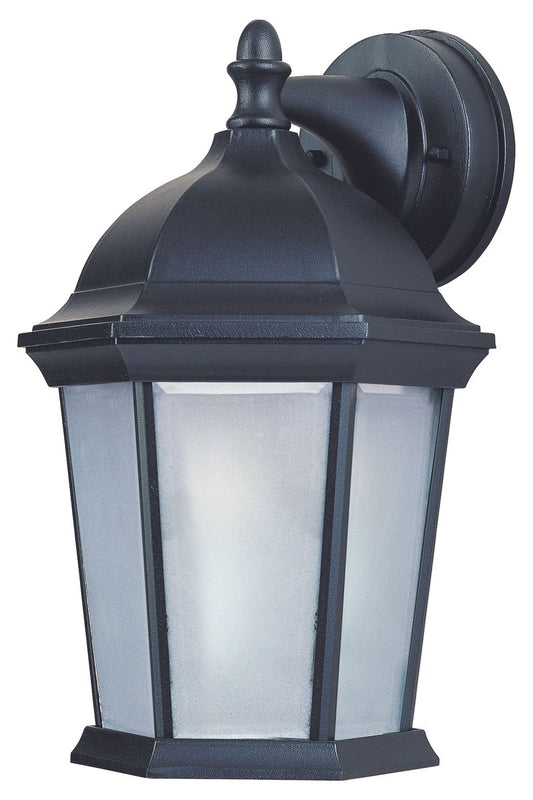 Builder Cast E26 8" Single Light Outdoor Wall Sconce in Black