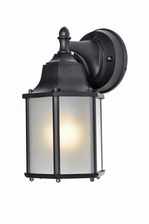 Builder Cast E26 10' Single Light Outdoor Wall Sconce in Black